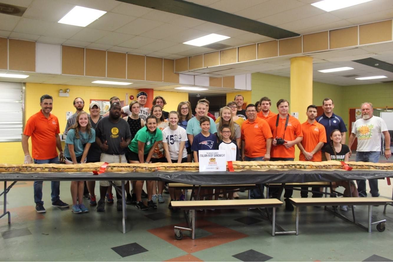 World's Longest Italian Beef Sandwich, world record set in Chicago, Illinois World's Longest Italian Beef Sandwich, world record set in Chicago, Illinois