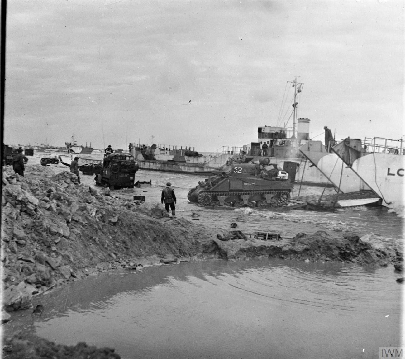 World's Largest Amfibious Invasion in History, world record set by the Allied invasion of Normandy, France