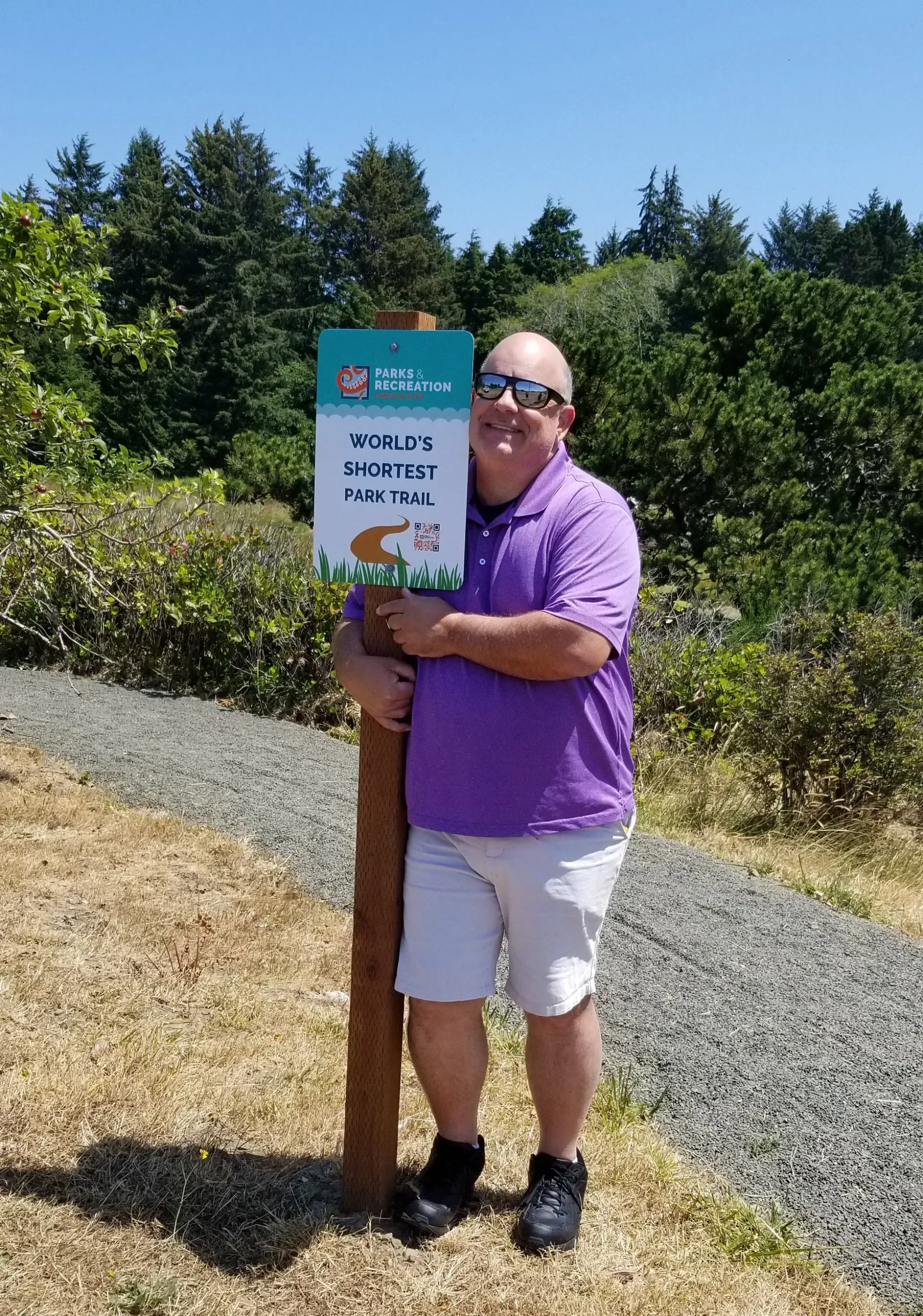 World's Shortest Park Trail, world record set in Lincoln City, Oregon