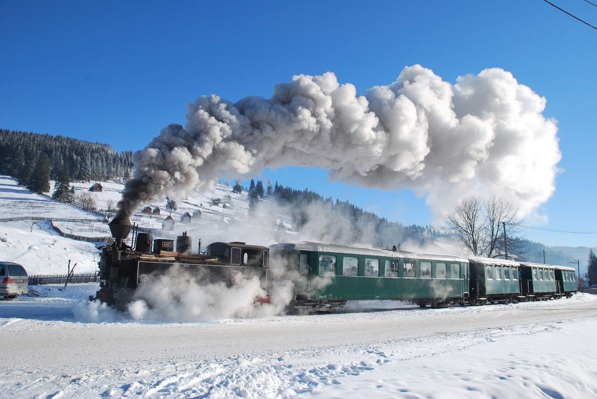 World's oldest steam train still in regular service, world record in Suceava County, Romania
