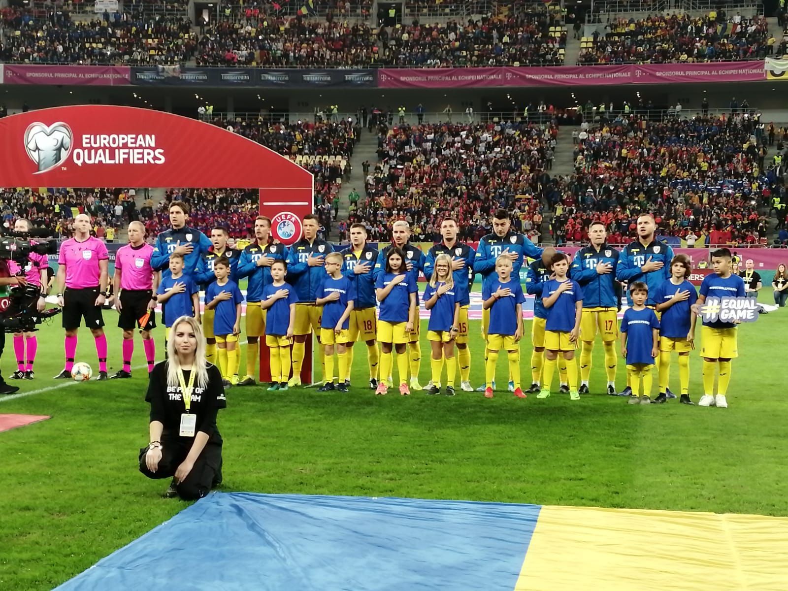 Most child-supporters present at an official European match, Romania sets world record 
