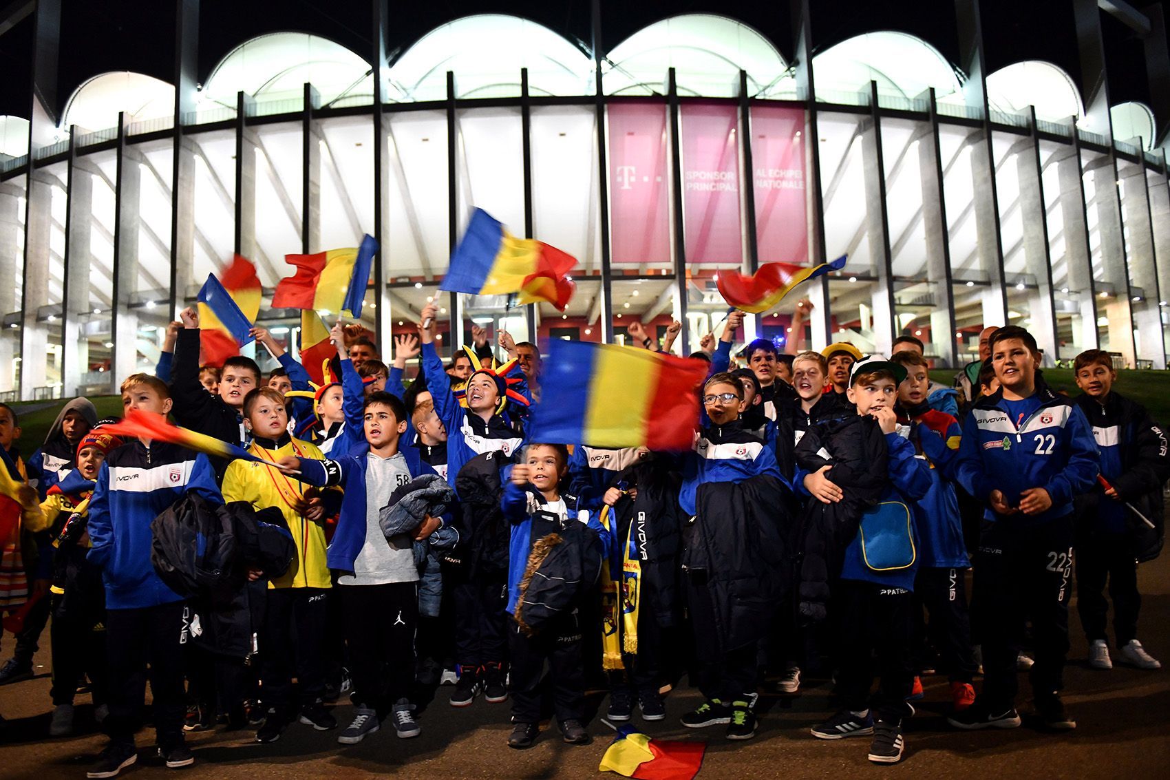 Most child-supporters present at an official European match, Romania sets world record 