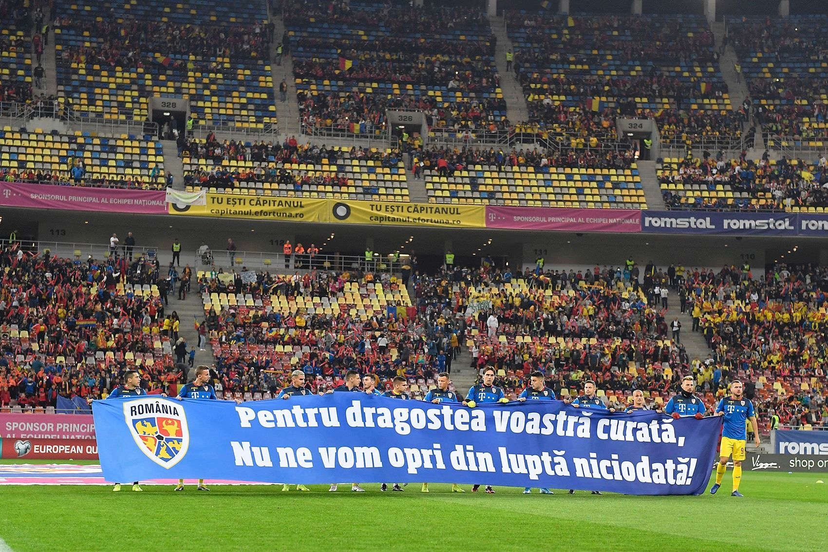 Most child-supporters present at an official European match, Romania sets world record 
