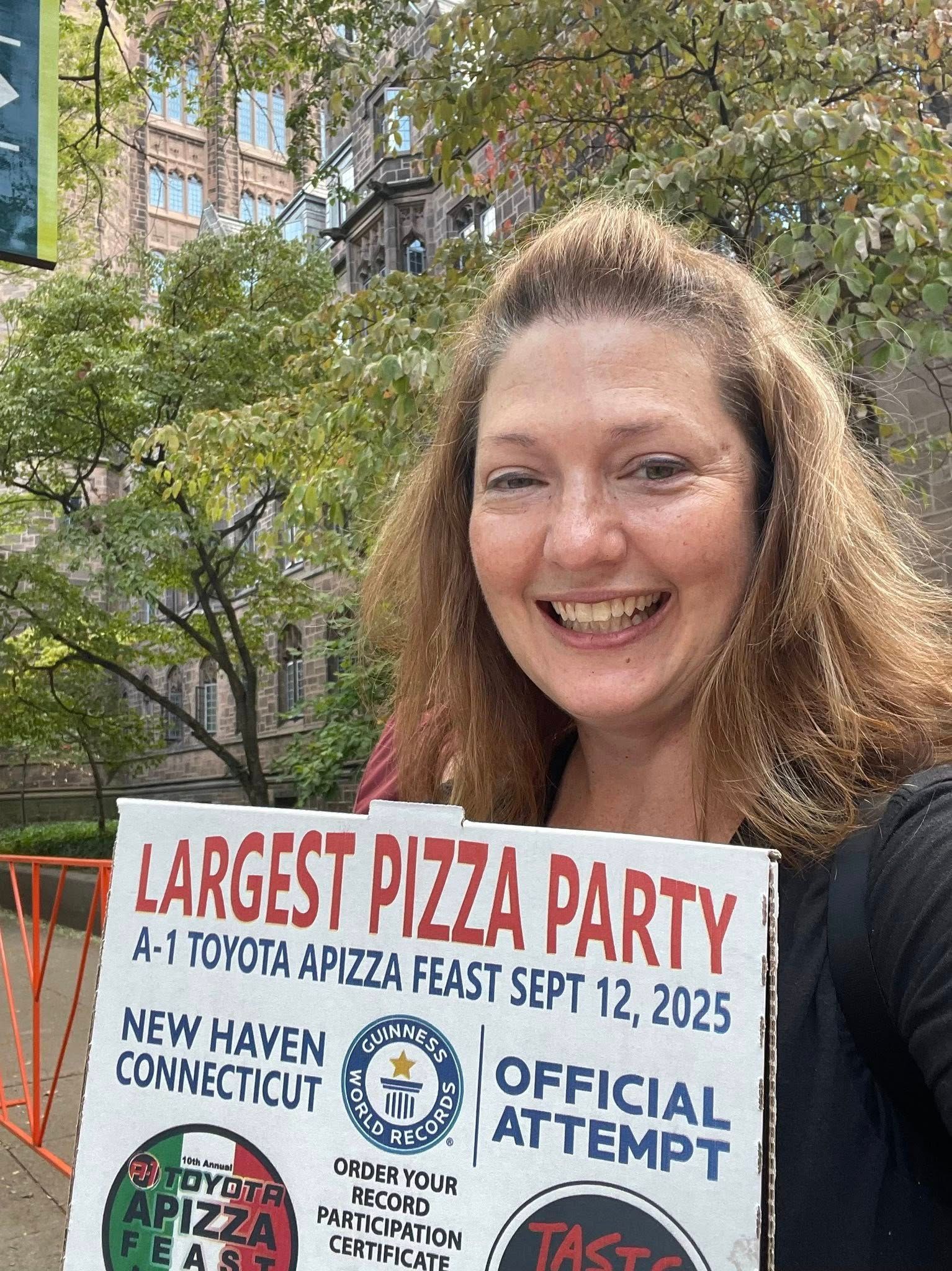 World’s Largest Pizza Party, world record in New Haven, Connecticut World’s Largest Pizza Party, world record in New Haven, Connecticut