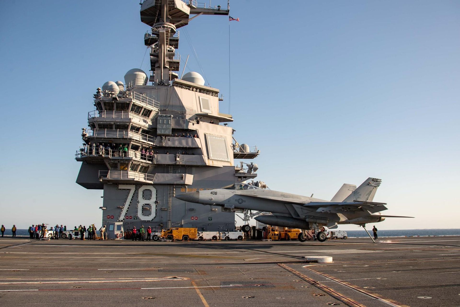 World's Largest Warship, world record set by the USS Gerald R. Ford
