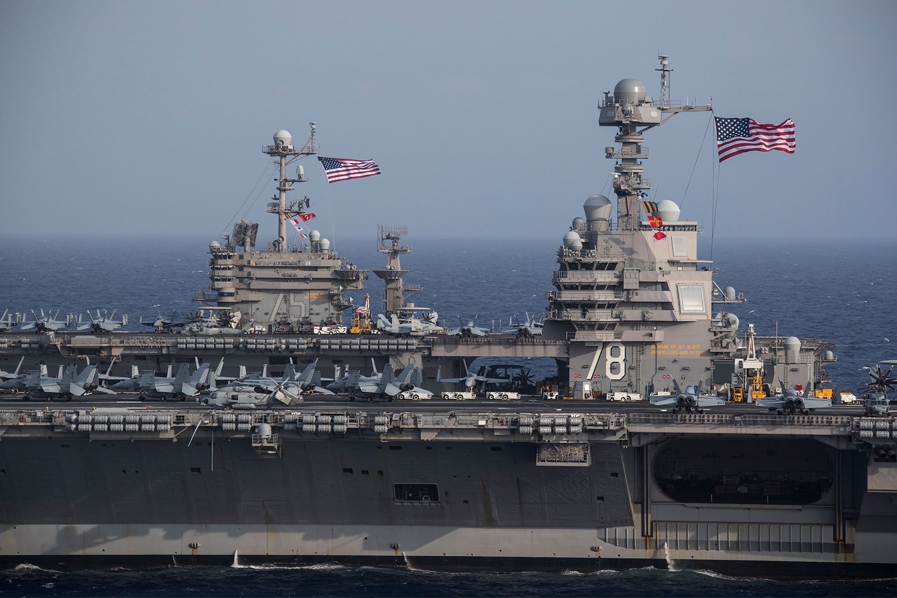 World's Largest Warship, world record set by the USS Gerald R. Ford
