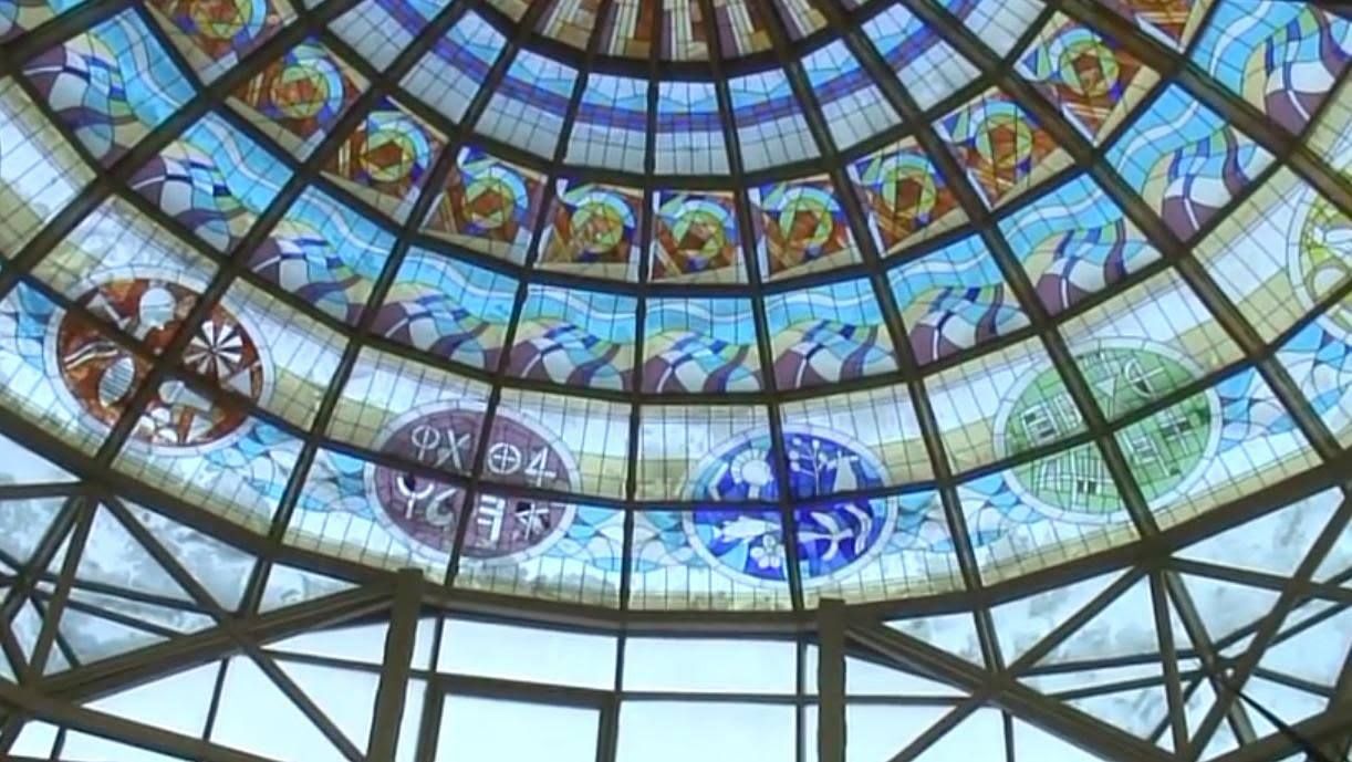 World's Largest Stained Glass Dome, world record in Râmnicu Vâlcea, Romania World's Largest Stained Glass Dome, world record in Râmnicu Vâlcea, Romania