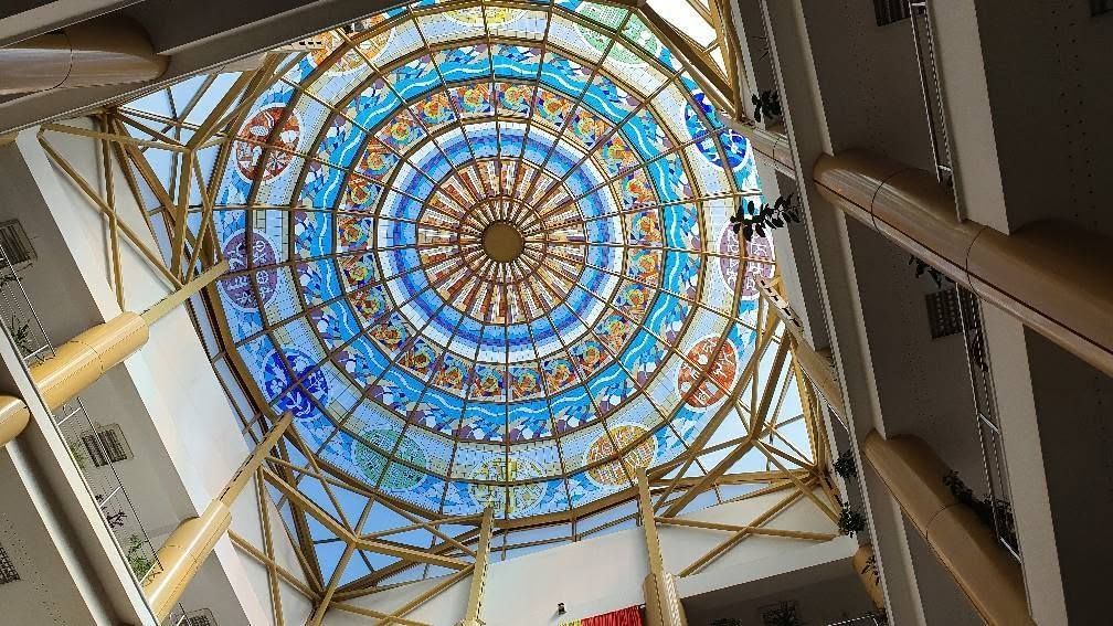 World's Largest Stained Glass Dome, world record in Râmnicu Vâlcea, Romania
