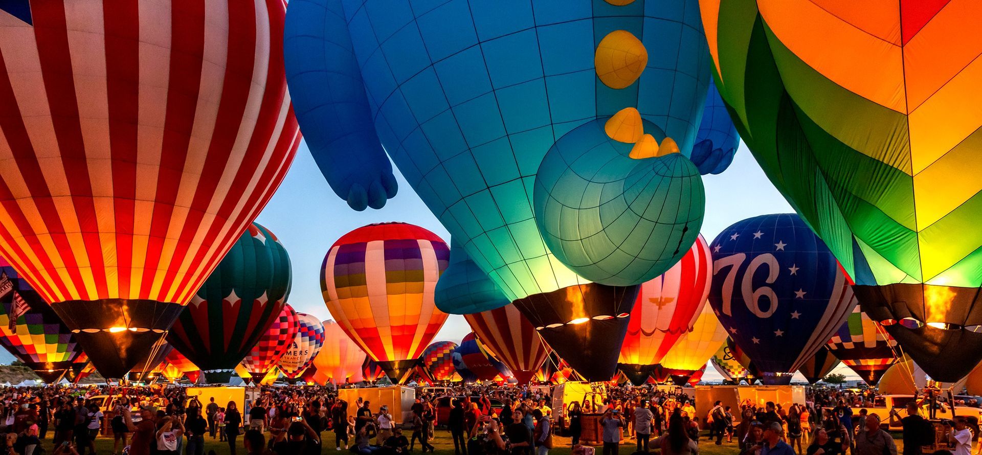 World's Largest Hot Air Balloon Festival, world record in Albuquerque, New Mexico
