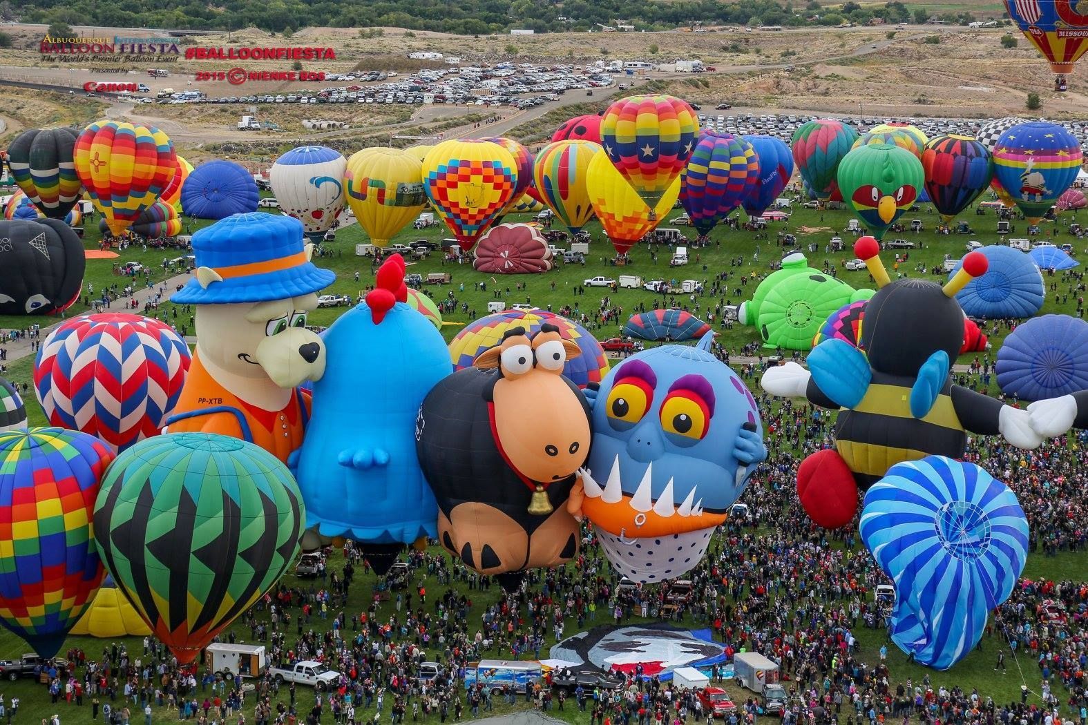 World's Largest Hot Air Balloon Festival, world record in Albuquerque, New Mexico
