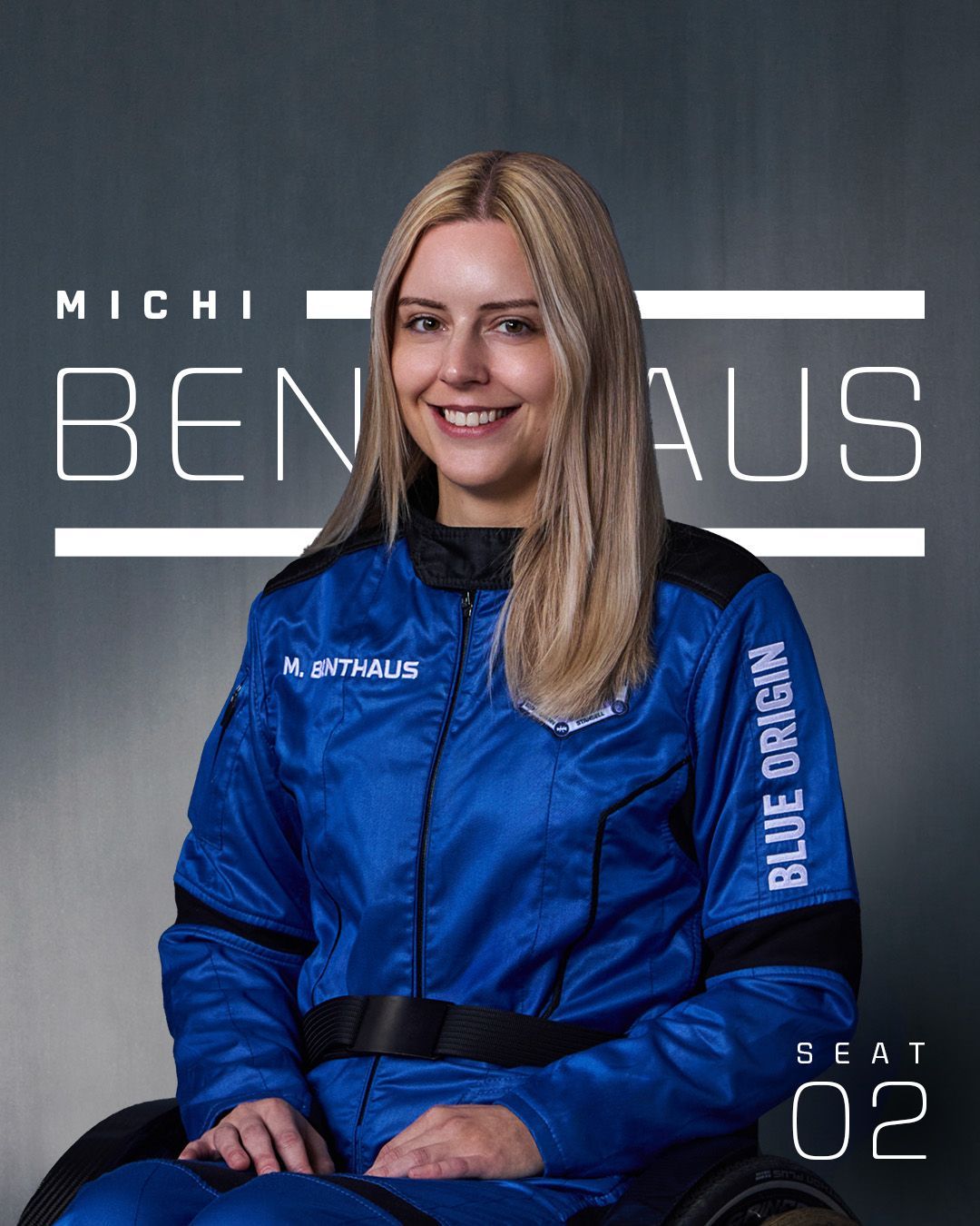 World's first wheelchair user to travel to space, Michaela Benthaus sets world record