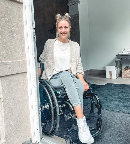 World's first wheelchair user to travel to space, Michaela Benthaus sets world record