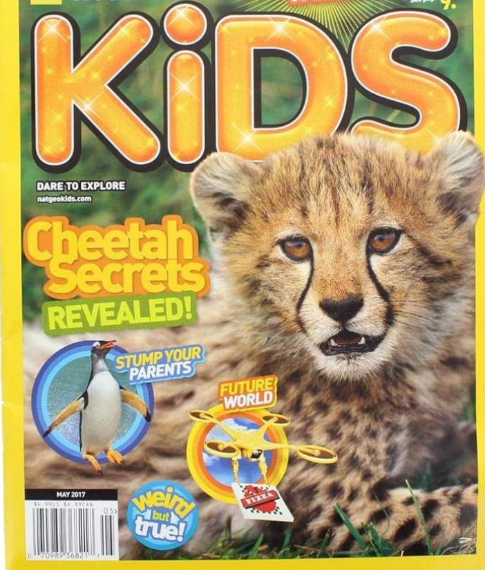 Longest chain of shoes-National Geographic Kids magazine