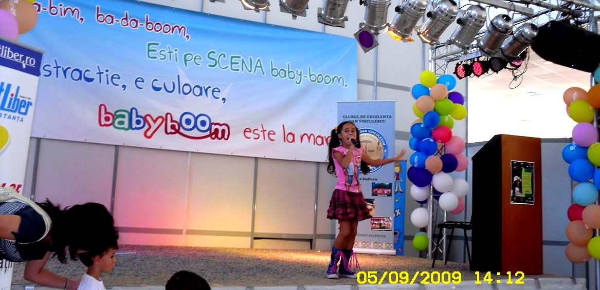 Longest live singing concert by a child, world record set by Andra Gogan
