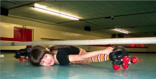 Lowest Backwards Limbo Skating: world record set by Zoey Beda