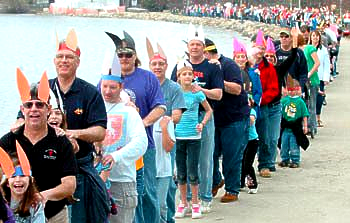Largest Bunny Hop Twist- world record set by Lake Geneva