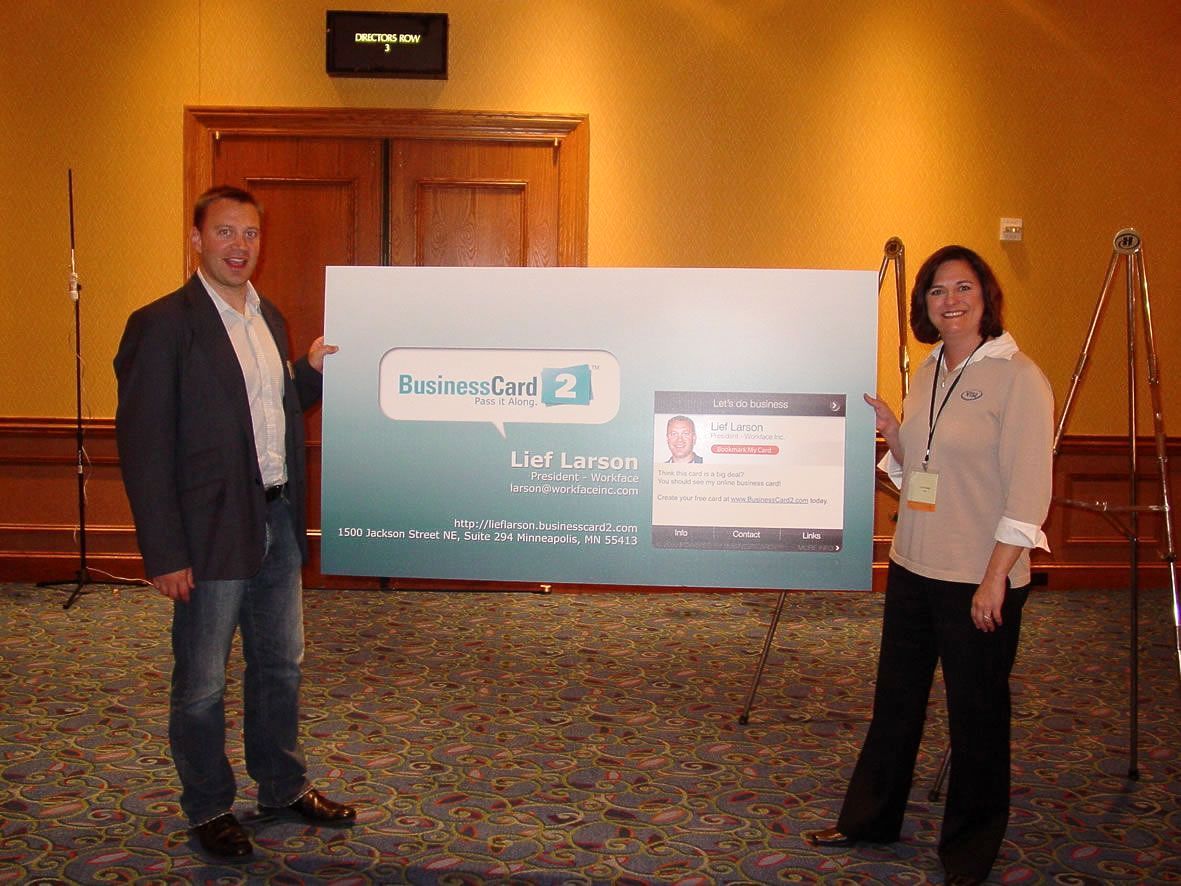 Largest Business Card-world record set by BusinessCard2 