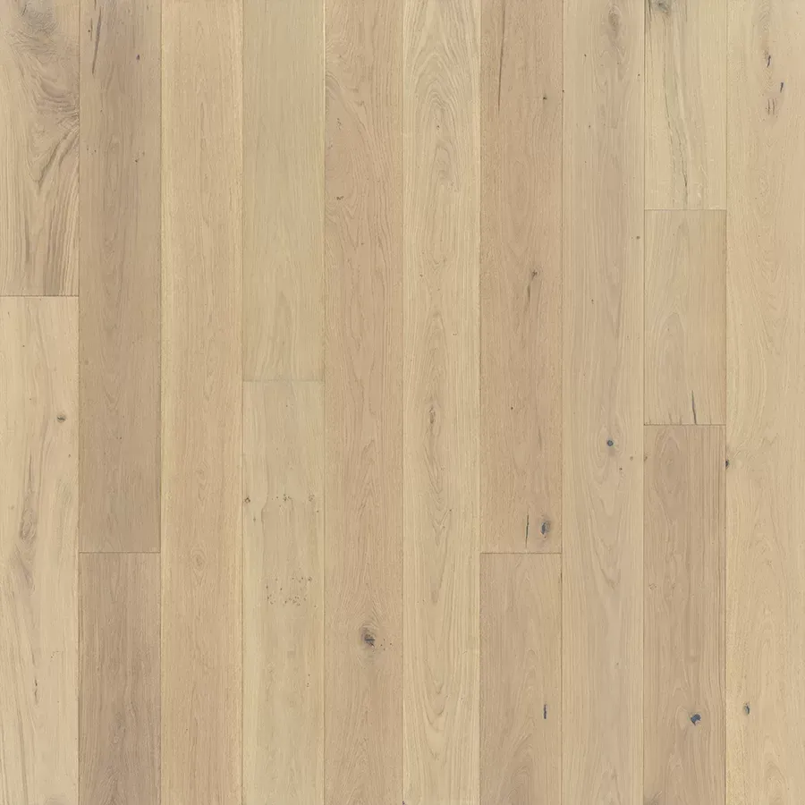 A close up of a white oak hardwood floor.