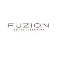 The logo for fuzion beyond expectation is on a white background.