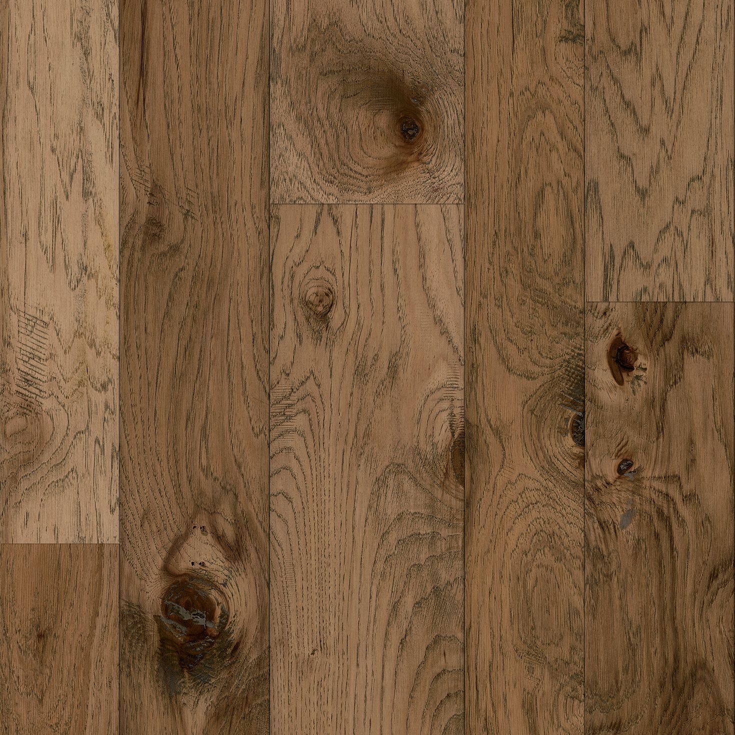 A close up of a wooden floor with a knot in it.