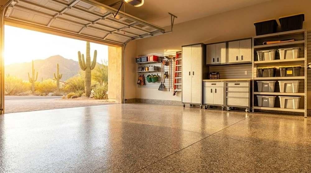Why polyaspartic fits Phoenix garages