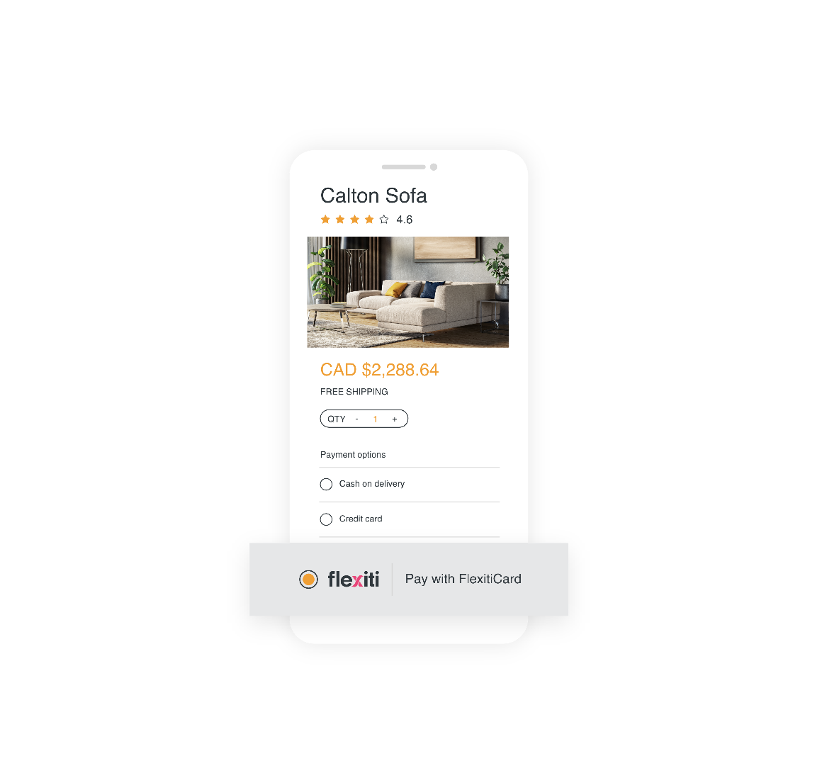 Capture d'écran d'une annonce de mobil-home montrant un canapé gris dans un salon, avec le prix et les détails de réservation.