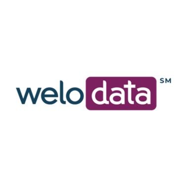 Welo Data logo in teal and purple with a small “SM” mark
