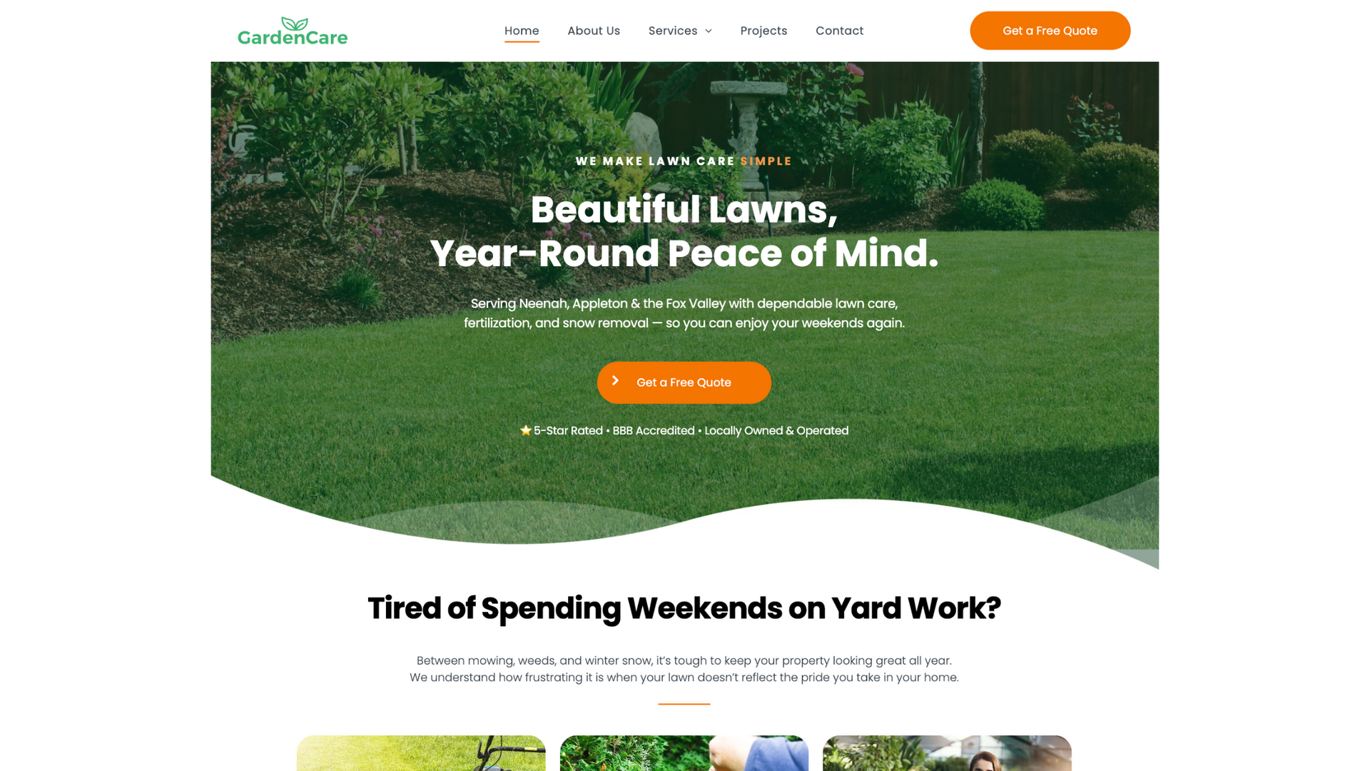 Affordable Website Design in WI - Site Example