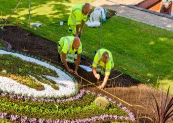 Flower bed and large drip irrigation installation Commercial drip irrigation system in Carson City NV