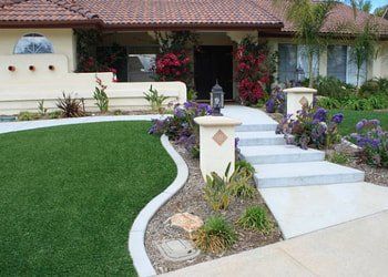 Synthetic lawn Synthetic turf in Carson City front yard