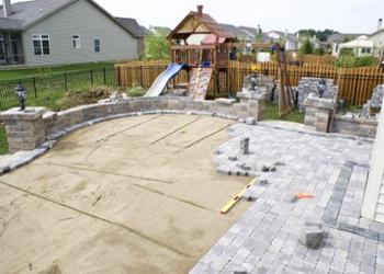 Residential patio paving in progress Residential patio paving in progress in Carson City Nevada