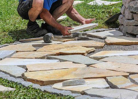 Paving installation in progress Paving installation in Carson City, Nevada