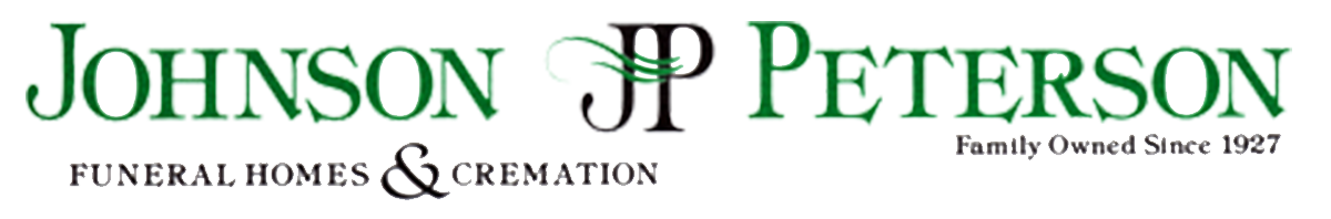 Logo for Johnson Peterson Funeral Homes & Cremation, including the text 