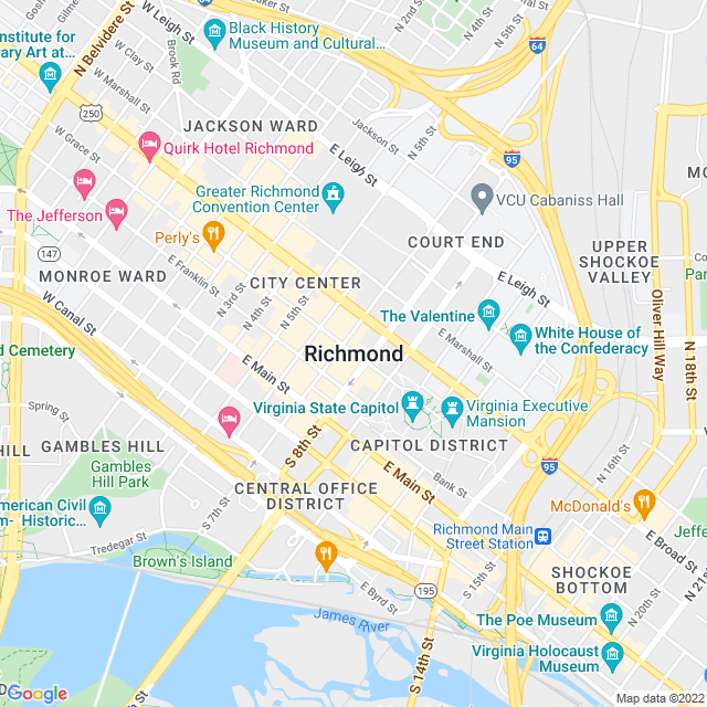 Map of business location