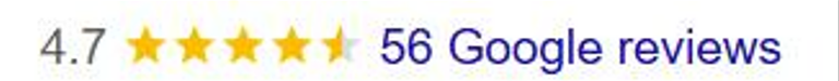 4. 7 stars, 45 Google reviews.
