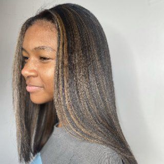 hair cut silk black