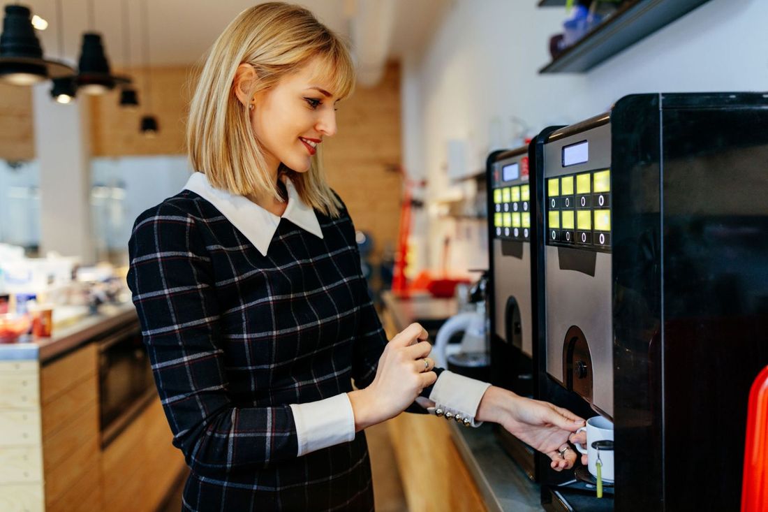 assistenza tecnica di un distributore automatico