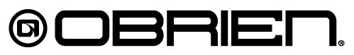 A black O'Brien watersports icon and logo