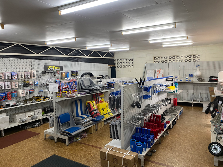 Interior of a Marine Supply Store With Shelves Stocked — Tolga Traders in Tolga, QLD