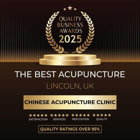 Quality Business Awards 2025 plaque for Chinese Acupuncture Clinic, best acupuncture in Lincoln, UK.