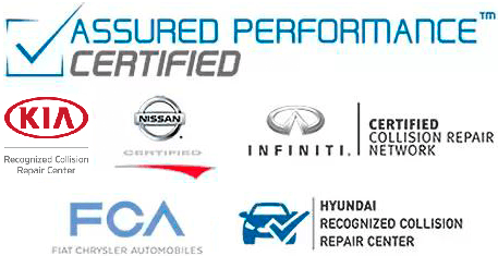 A bunch of logos on a white background that say `` assured performance certified ''.