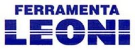 Un logo blu e bianco per ferramenta leoni
