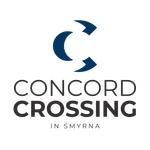 Concord Crossing logo with blue crescent mark and text “CONCORD CROSSING IN SMYRNA”