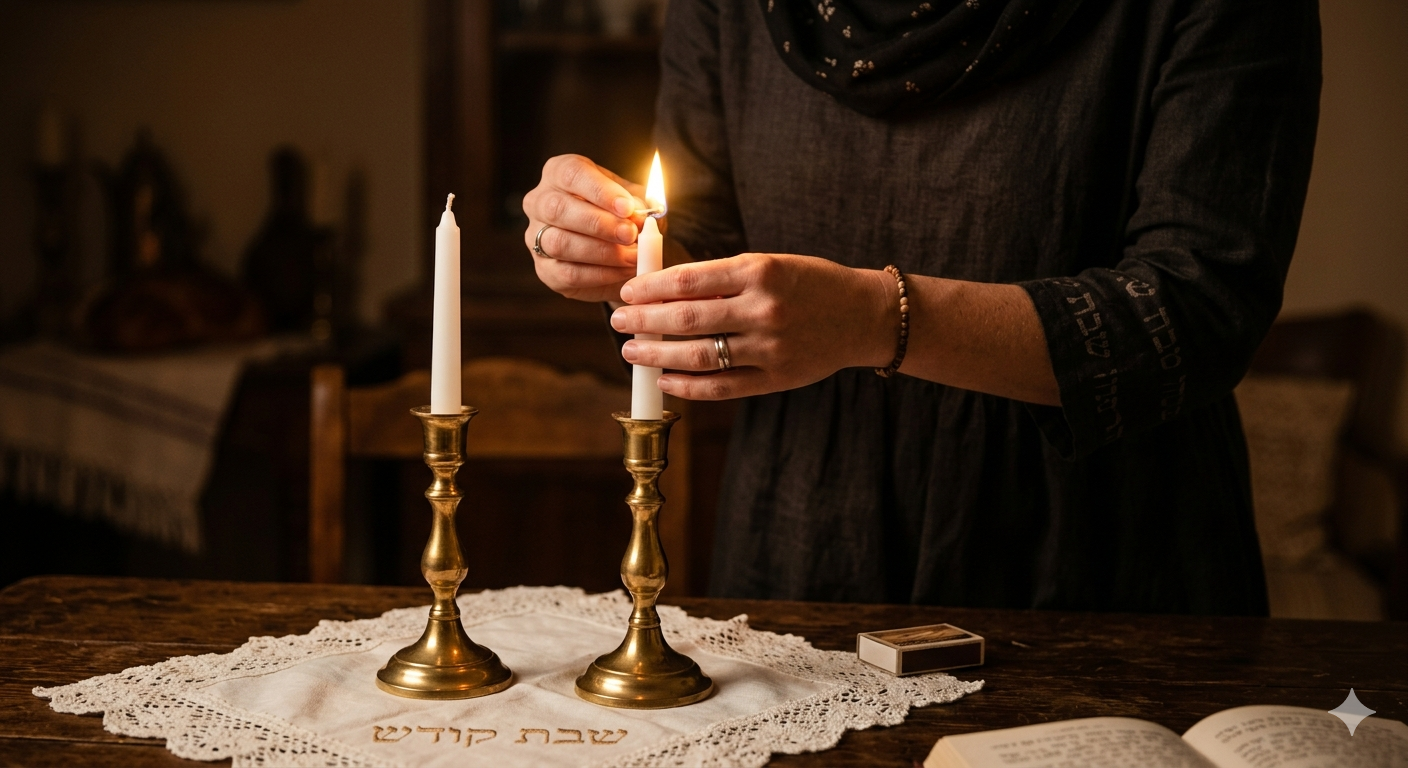 Lighting Shabbat Candles