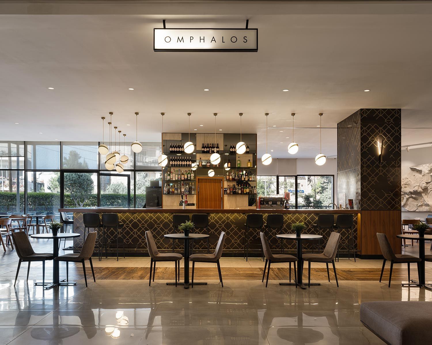 Omphalos bar at Cassia Jerusalem