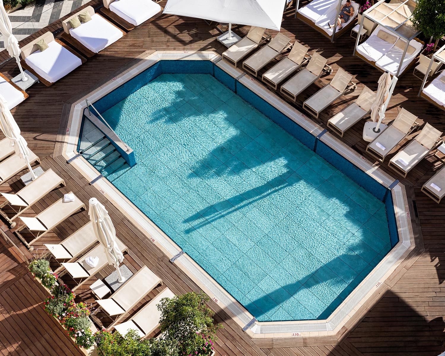 Rooftop pool at Cassia Jerusalem