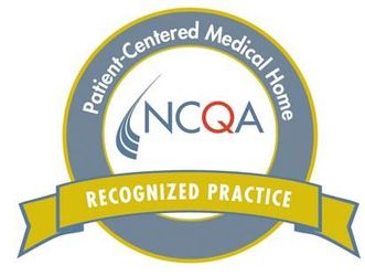 Image of our certificate being recognized as a Patient Centered Medical Home.