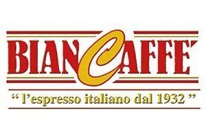 BIANCAFFÈ logo in red and gold with the tagline “l’espresso italiano dal 1932”