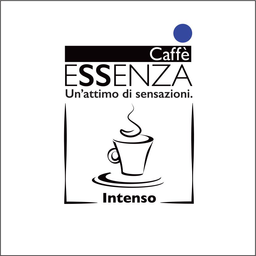 Logo di Caffè Essenza con l'icona di una tazza fumante e la parola