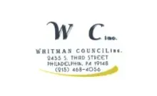Whitman Council letterhead with address, Philadelphia, PA 19148, and phone number circled in yellow